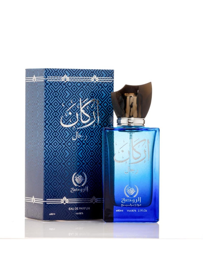 AL RAWDAH عطر أركان للرجال من الروضة – عطر دافئ، عود وخشبي للرجال (80 مل) - Image 1