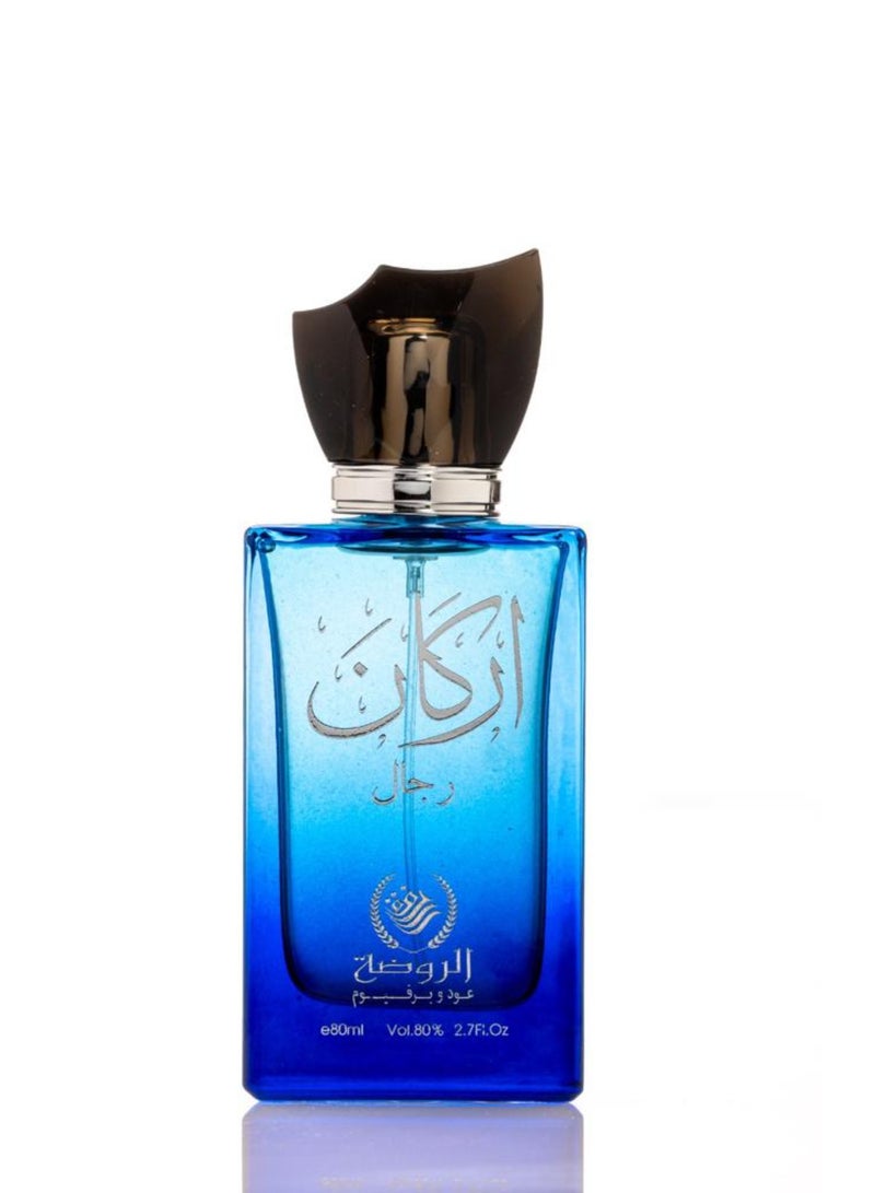 AL RAWDAH عطر أركان للرجال من الروضة – عطر دافئ، عود وخشبي للرجال (80 مل) - Image 2