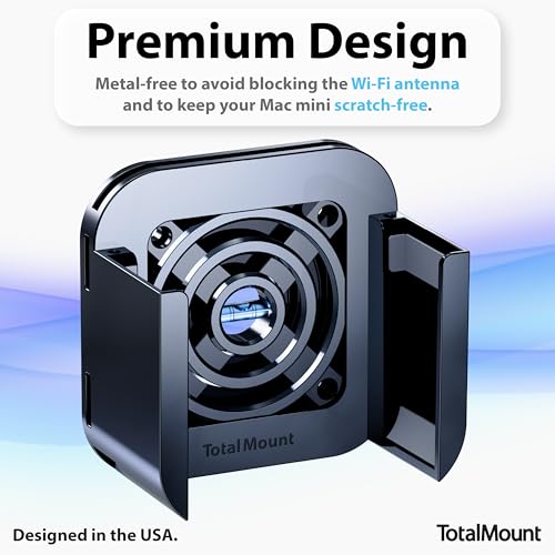 TotalMount for Mac mini Mount Under Desk to Wall or on Monitor Cooling Vents WiFi Safe USA Small Business - Image 3