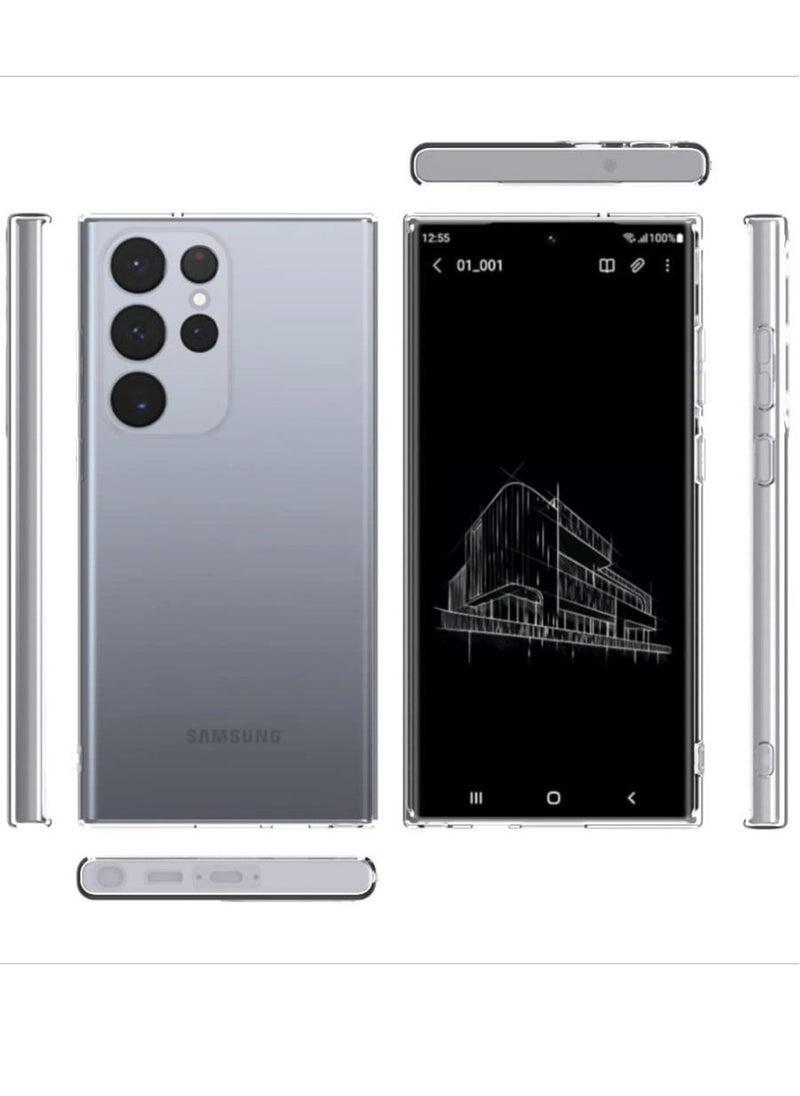 Raxoom Crystal Clear Samsung Galaxy S23 Ultra Case.Soft Slim Fit Transparent Plastic TPU Protective Silicone Cover Phone Cases for Samsung Galaxy S23 Ultra [Slim Thin & Comfort Grip] [Shockproof] - Image 4