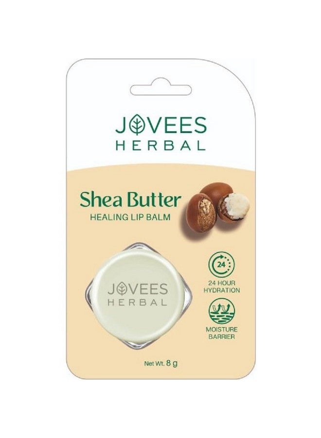 Jovees Herbal Shea Butter Healing Lip Balm 24 Hour Hydration Heals Dry And Flaky Lips Gives Soft And Supple Lips 8G - Image 1