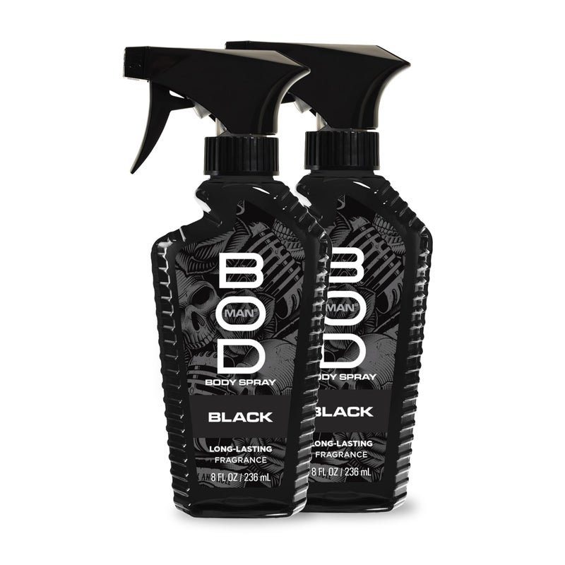 BOD man Fragrance Body Spray, Black, 8 fl oz (Pack of 2) - Image 1