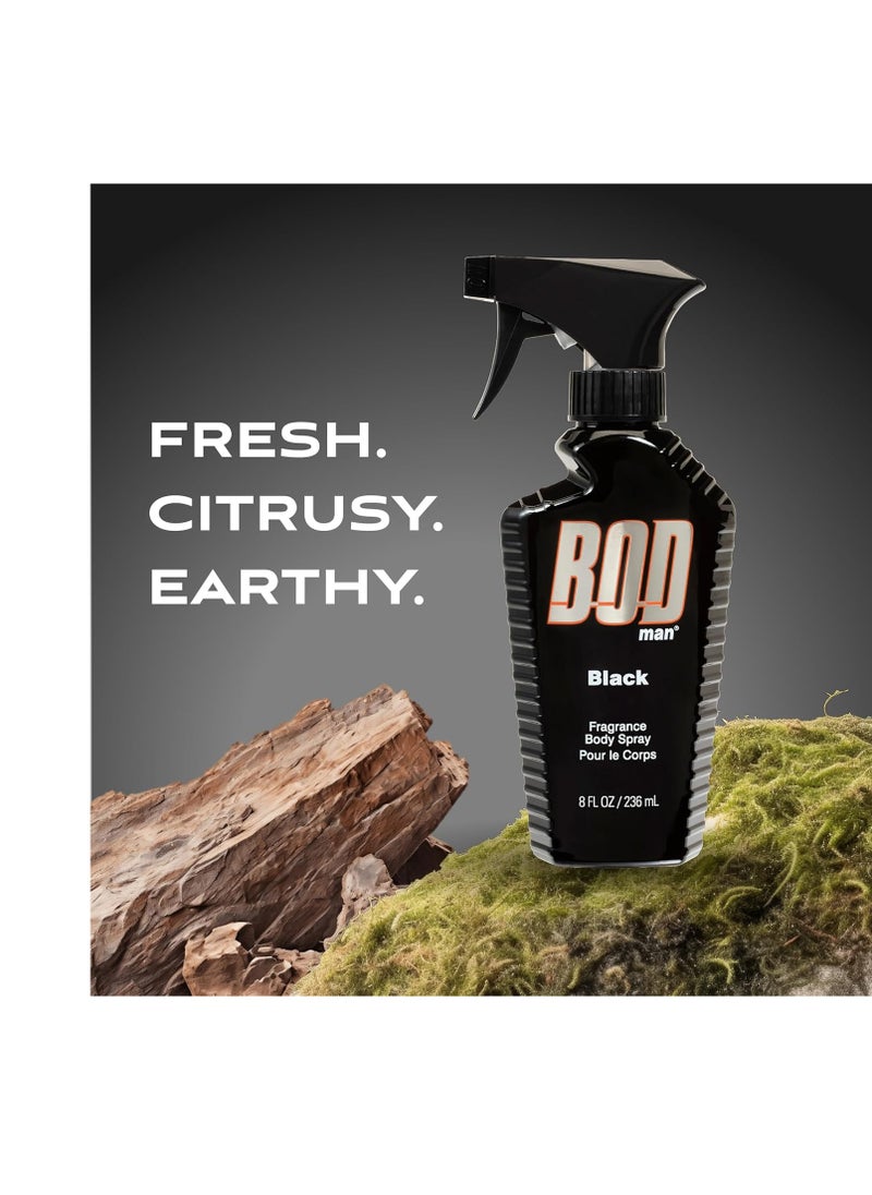 BOD Man BOD Man Fragrance Body Spray, Black, 8 fl oz (Pack of 2)  - Image 3