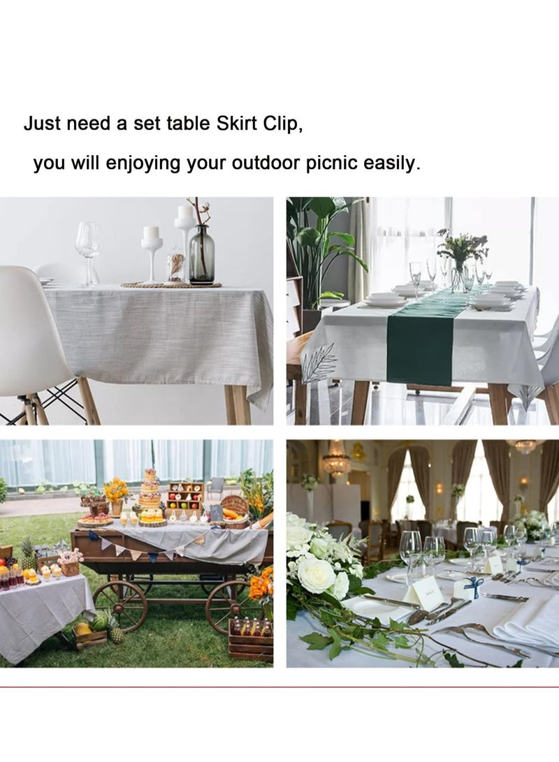 Oasisgalore 12 Pcs Outdoor Tablecloth Clips，Picnic Table Cloth Clips Holders Cover Clamps for Home Party & Picnic  - Image 4