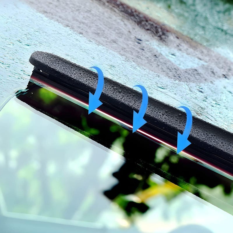 MAKINGTEC 4 Pieces Car Wiper Blade Replacement Strip, 32" Rubber Frameless Windshield Wiper Strip, DIY Adjustable Boneless Windscreen Blade Refills, Auto Accessories for Most Vehicle Buses  Trucks - Image 5