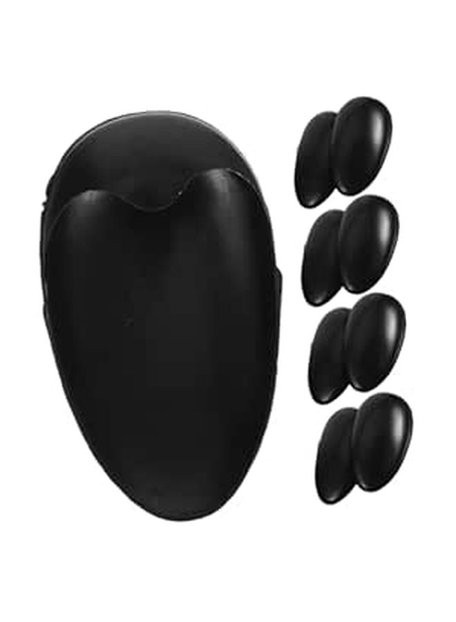 Black 10 Pack Hair Dye Earmuffs Waterproof Ear Protector for Salon Home Use - Image 1