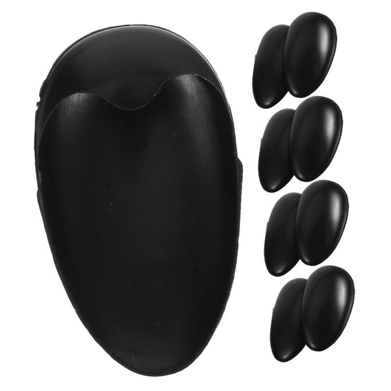 Black 10 Pack Hair Dye Earmuffs Waterproof Ear Protector for Salon Home Use - Image 2