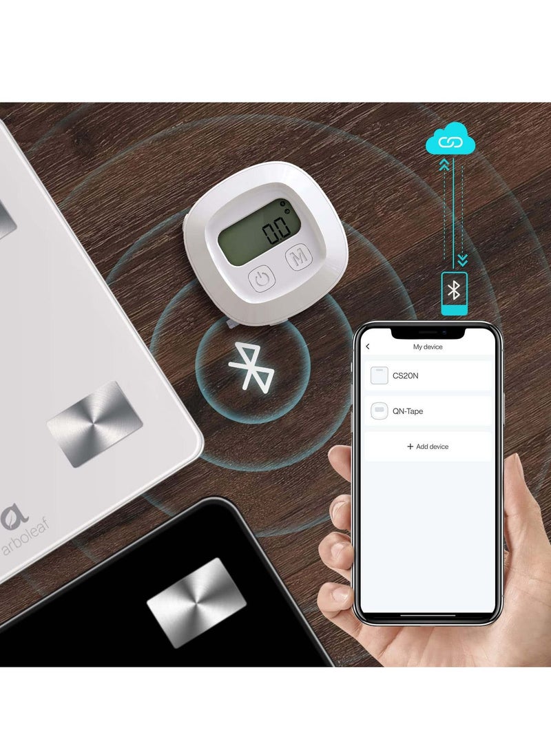 Excefore - Tape Measure for Body, Smart Bluetooth Digital Measuring Tape with App, Retractable Function, Accurate Measurement Tape for Weight Loss, Muscle Gain, Fitness Bodybuilding, Inches & CM - Image 1