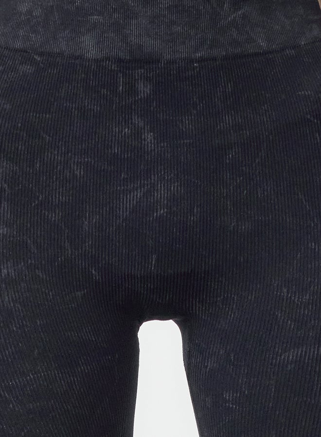 trendyol Dark Navy Washed Seamless Full Length Knitted Sports Leggings TWOAW20TA0071  - Image 4