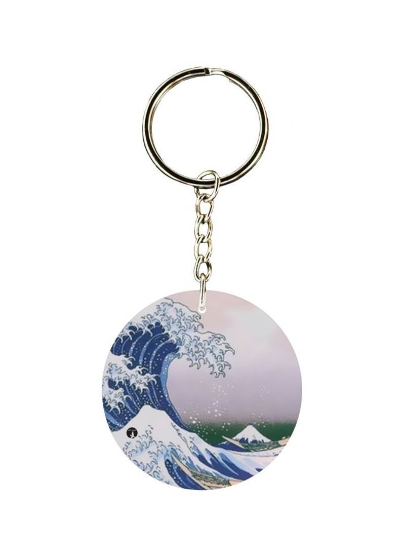 RKN Sea Waves Printed Keychain