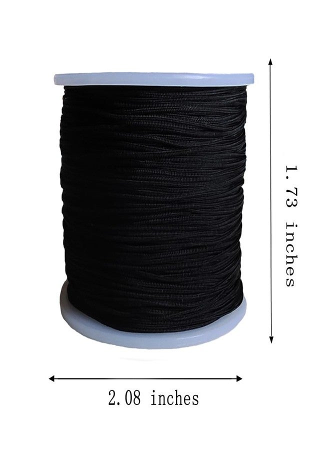 Xiezyu 150 Yards 0.5 mm Nylon Beading Cord Braided Nylon Thread String for Chinese Knotting Bracelet Necklace Macramé Jewelry Making Sewing (Black) - Image 4
