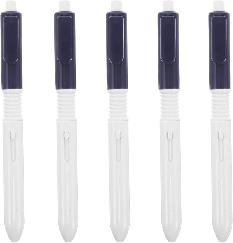 Dark Blue 5Pcs Creative Water Spray Pen 2 In 1 Fun Prank Retractable Pen For Writing And Squirting - Image 1
