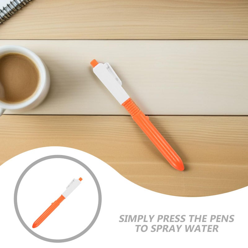 Dark Blue 5Pcs Creative Water Spray Pen 2 In 1 Fun Prank Retractable Pen For Writing And Squirting - Image 5