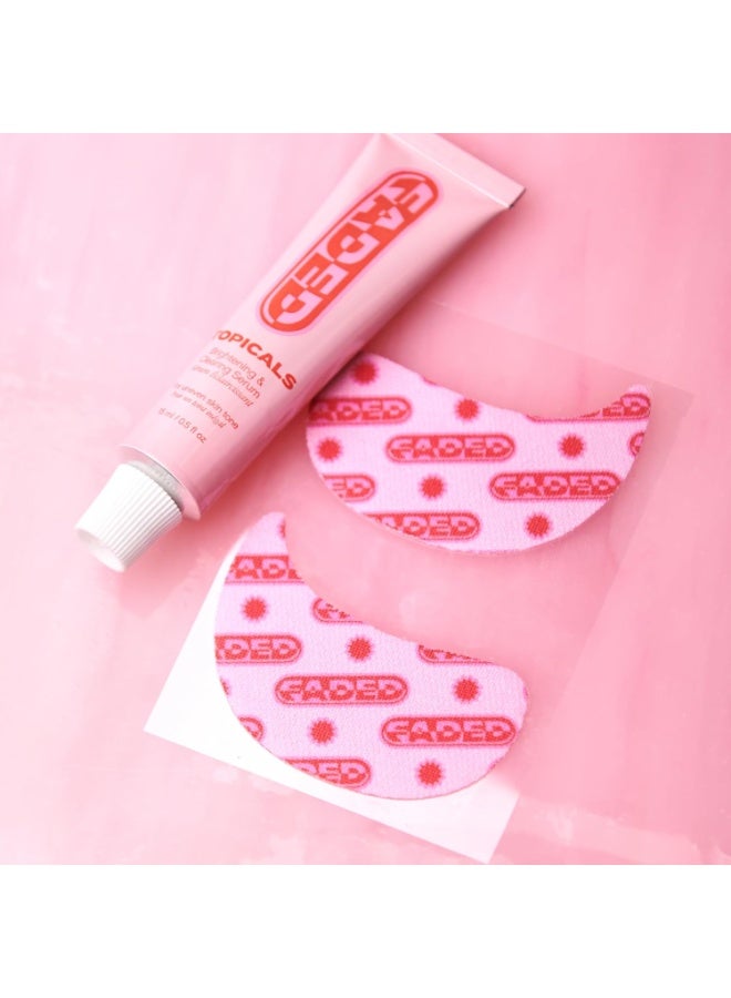 TOPICALS Faded Brightening Under Eye Masks， Patches to Depuff, Hydrate, Brighten and Cool (Set of 6) - Packaging may vary - Image 5