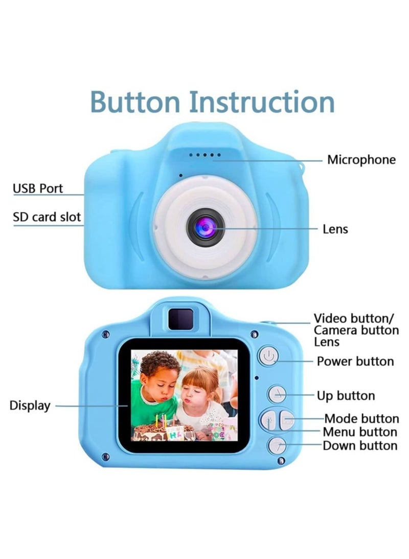 HD Kids Camera, Christmas and Birthday Gifts for Boys Age 3-9, HD Digital Video Cameras for Toddler, Portable Toy for 3 4 5 6 7 8 Year Old Boy with 32GB SD Card - Image 5