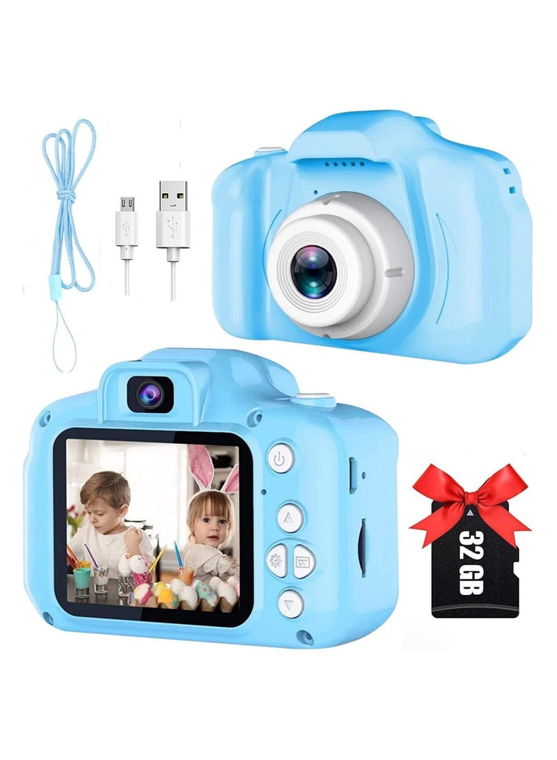 HD Kids Camera, Christmas and Birthday Gifts for Boys Age 3-9, HD Digital Video Cameras for Toddler, Portable Toy for 3 4 5 6 7 8 Year Old Boy with 32GB SD Card - Image 1