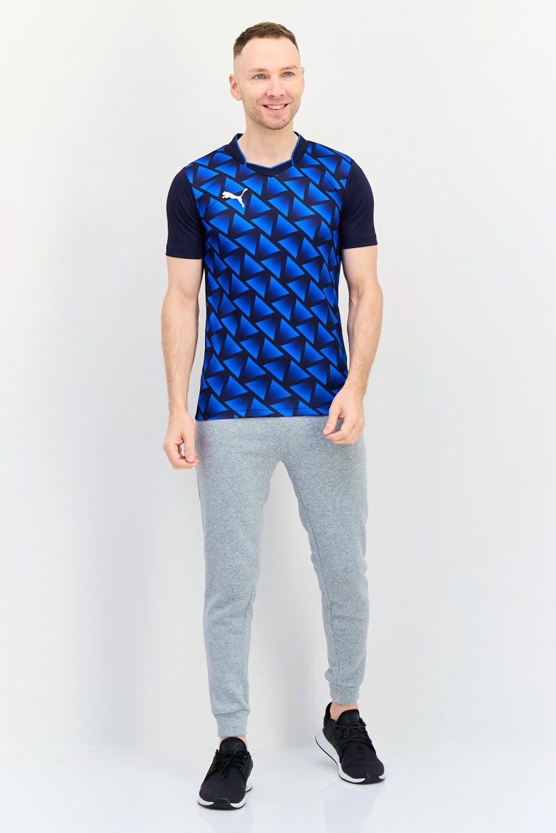 PUMA تي شيرت تدريب قصير الأكمام للرجال بتصميم عادي، متعدد الألوان - Image 3