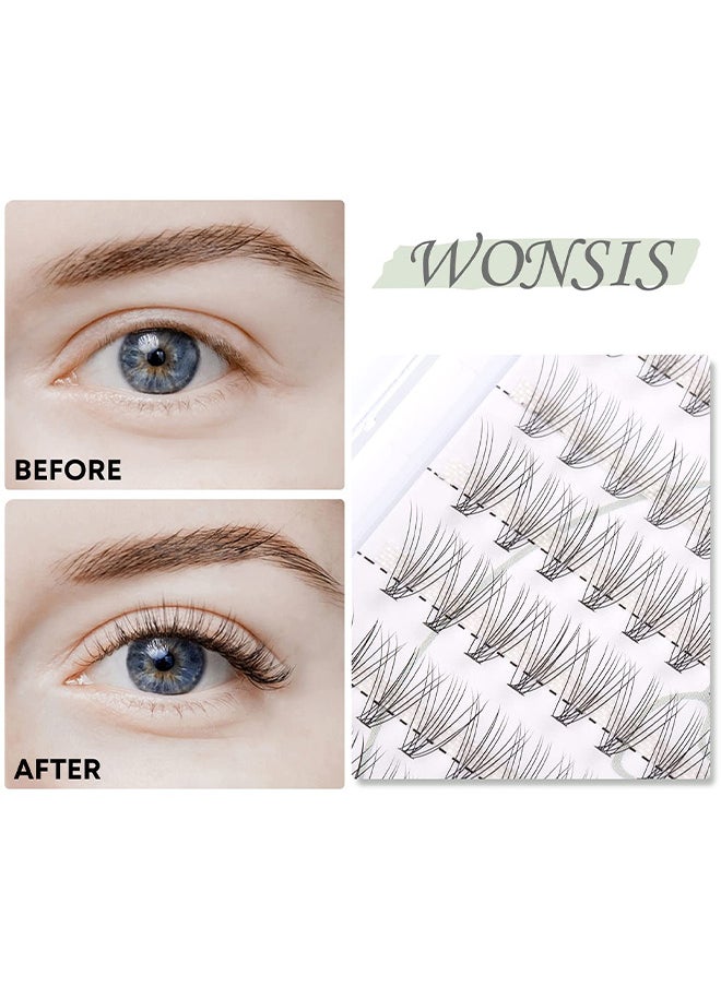 Depend - Long And Soft Stem Premade Volume Fans Fake False Eyelashes Grafting Natural Easy To Use Easy Fan Volume D Curl Lightweight Extension For Home DIY Salon For Pros And Beginners 4D (9-16mm Mix) - Image 1