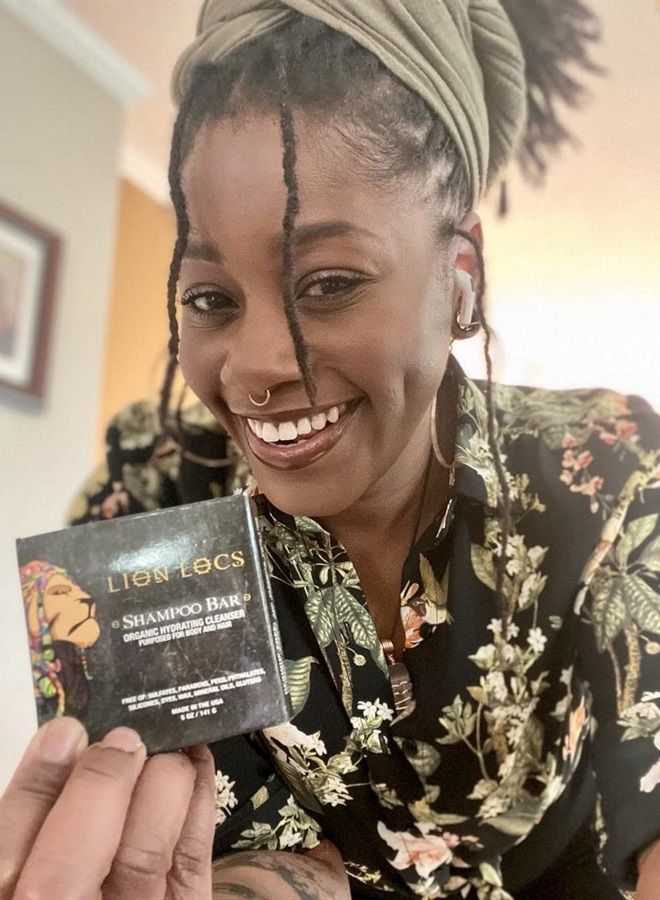Beard Gains Lion Locs Shampoo Bar & Conditioner - Works for All Hair Types - Dreadlocks, Microlocs, Sisterlocks, Wicks, Brotherlocks, Braids | Build Up & Residue Free (5oz) - Image 4