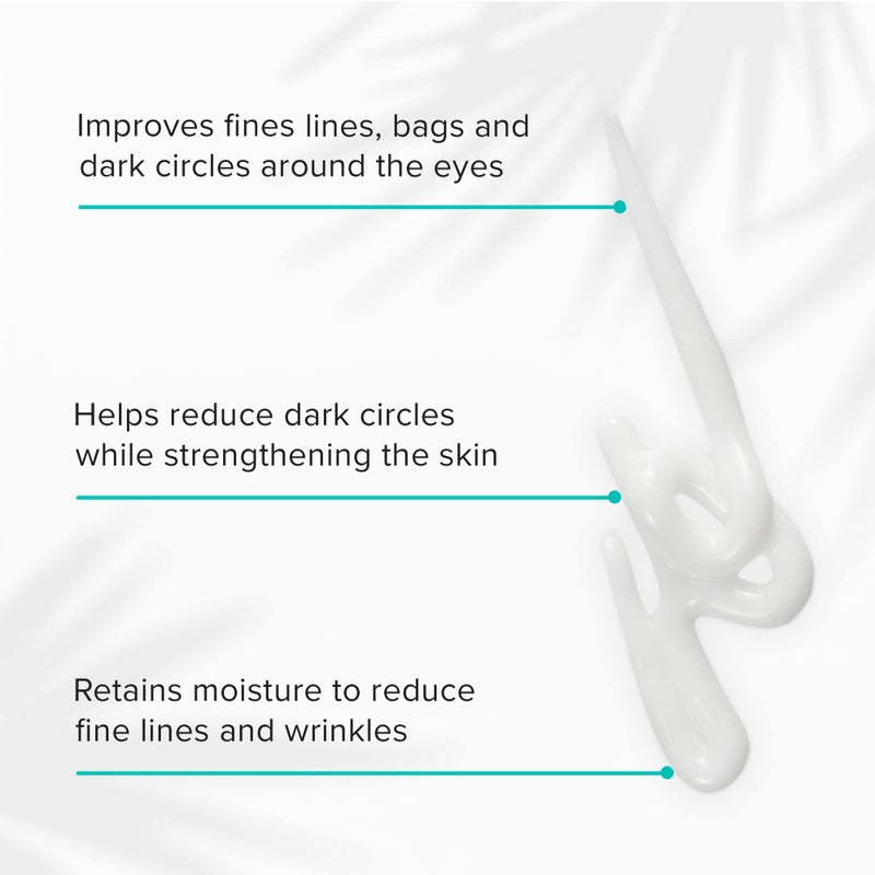 ClarityRx Easy On The Eyes Smoothing Eye Cream, Natural Plant-Based Anti-Aging Under Eye Cream for Dark Circles, Contains Hyaluronic Acid, Paraben & Cruelty Free (0.5oz) - Image 3