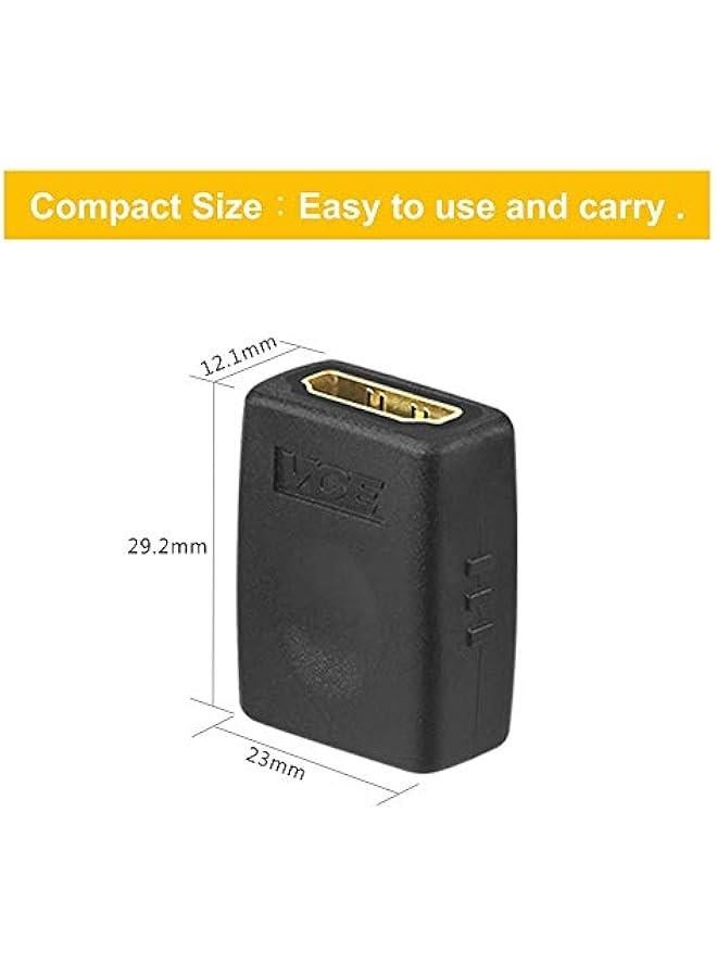 HDMI Coupler HDMI Female to Female Connector 3D 4K Extension Adapter Compatible with PCs and Xbox One，Wall-Mounted TVs and Five TV Sticks, 2-Pack - Image 4