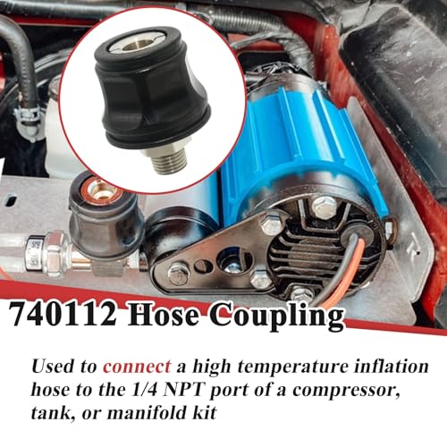 Zeiboat 740112 Hose Coupling Adapter for Air Compressor, NPT Std, with Rubber Sleeve - Image 4