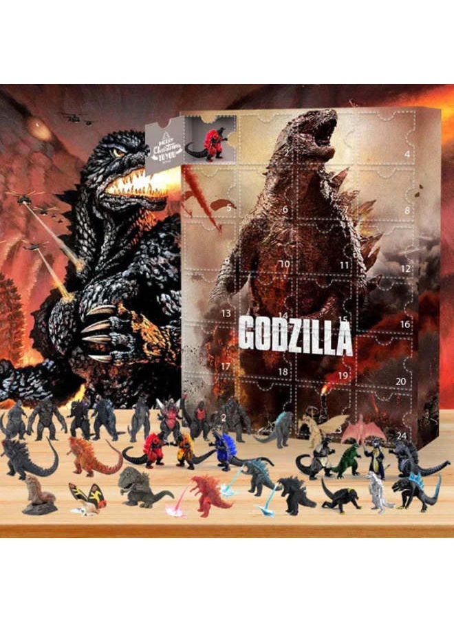 null - Explosions Godzilla Advent Calendar Godzilla Advent Calendar Blind Box Toy-Color:Monster Blind Box - Image 1