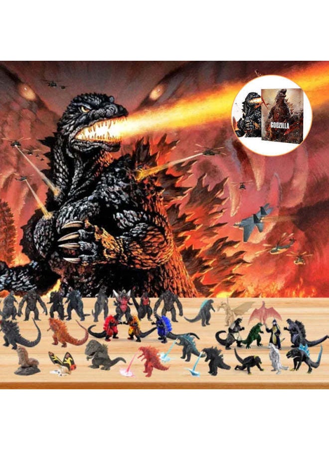 null - Explosions Godzilla Advent Calendar Godzilla Advent Calendar Blind Box Toy-Color:Monster Blind Box - Image 1