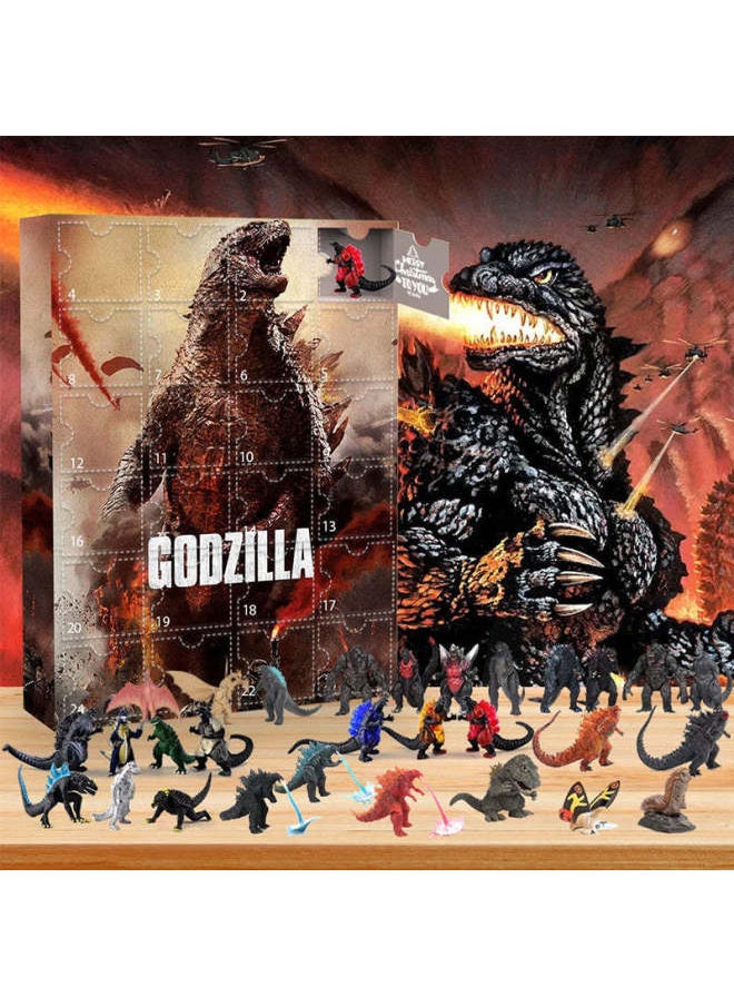 null - Explosions Godzilla Advent Calendar Godzilla Advent Calendar Blind Box Toy-Color:Monster Blind Box - Image 1