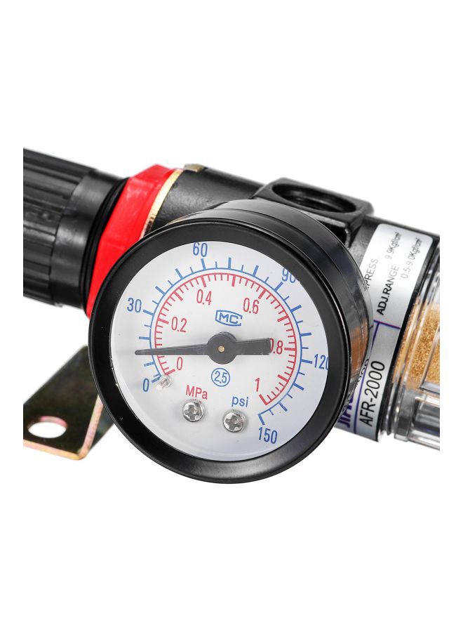 Air Compressor Filter Water Separator Trap Tools Kit With Regulator Gauge - Image 4