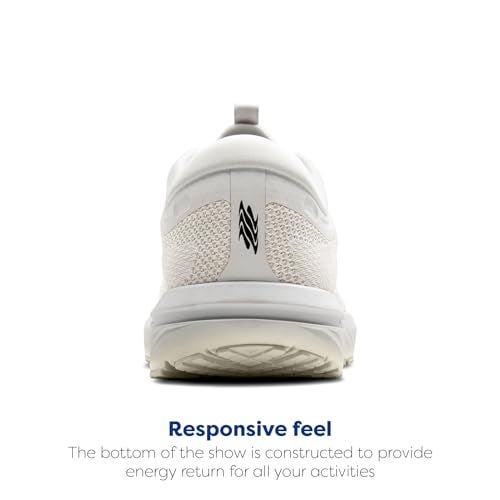 Brooks Men’s Revel 7 Neutral Running Shoe - White/Pelican/Black - 8 Medium - Image 3