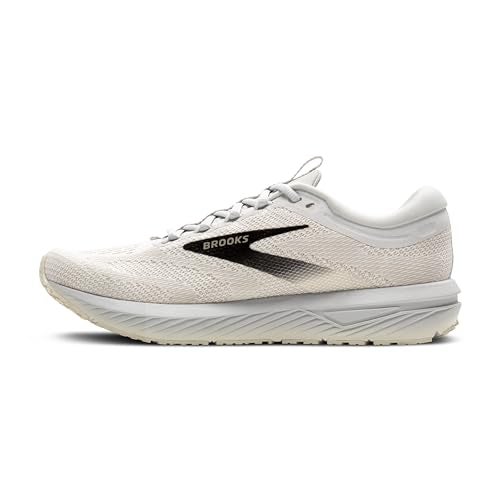 Brooks Men’s Revel 7 Neutral Running Shoe - White/Pelican/Black - 8 Medium - Image 5