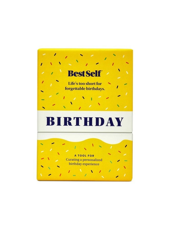 بست سيلف كو. BestSelf Birthday Deck - 75 بطاقة محادثة وأنشطة لاحتفالات أعياد الميلاد التي لا تنسى | ألعاب ورق الحفلات الممتعة والهادفة والجذابة | هدايا للعائلة والأزواج والأصدقاء - Image 1