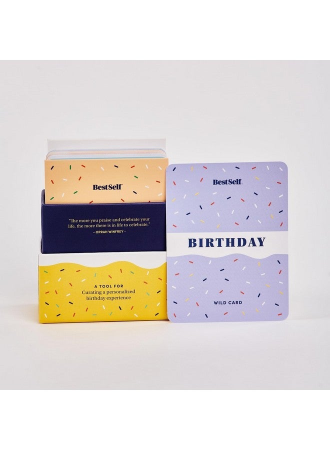 بست سيلف كو. BestSelf Birthday Deck - 75 بطاقة محادثة وأنشطة لاحتفالات أعياد الميلاد التي لا تنسى | ألعاب ورق الحفلات الممتعة والهادفة والجذابة | هدايا للعائلة والأزواج والأصدقاء - Image 5