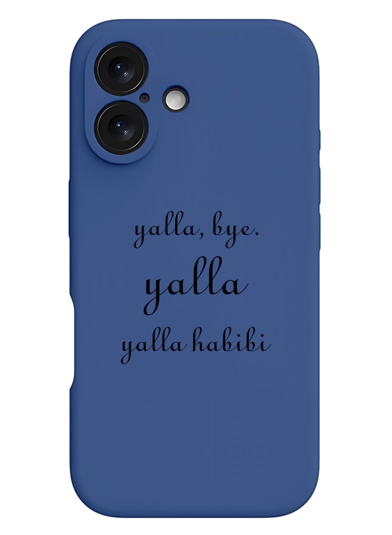 Theodor Protective Slim Fit Case Liquid Silicone Cover with Full Body Protection Anti-Scratch Shockproof Case For Apple iPhone 17 (Blue) Yalla-01 - Image 1