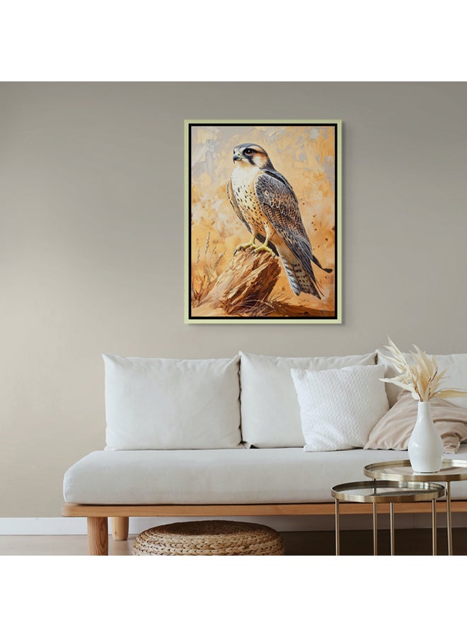 Art Decor Art Decor Framed Canvas Wall Art of Falcon UAE National Bird Painting Print Wall Decor for Office Living Room Gifting - Image 3