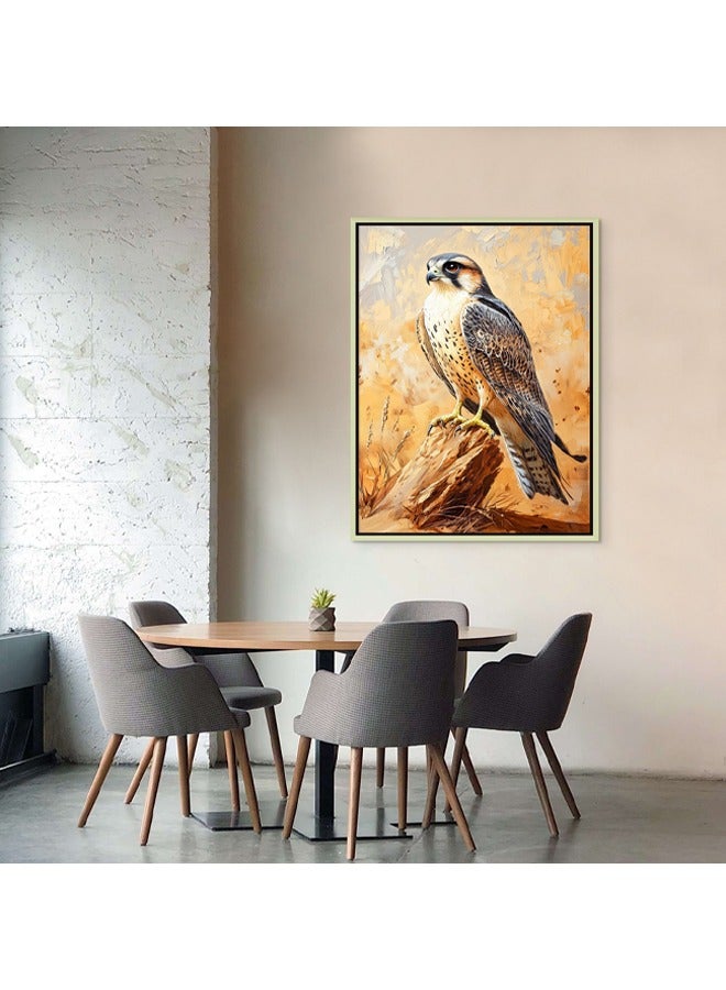 Art Decor Art Decor Framed Canvas Wall Art of Falcon UAE National Bird Painting Print Wall Decor for Office Living Room Gifting - Image 2