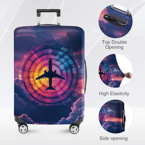 ANNA QUEEN Travel Luggage Cover Suitcase Protector Suitcase Cover Anti-Scratch,Stretchable Luggage Travel Bag Cover Washable - Image 3