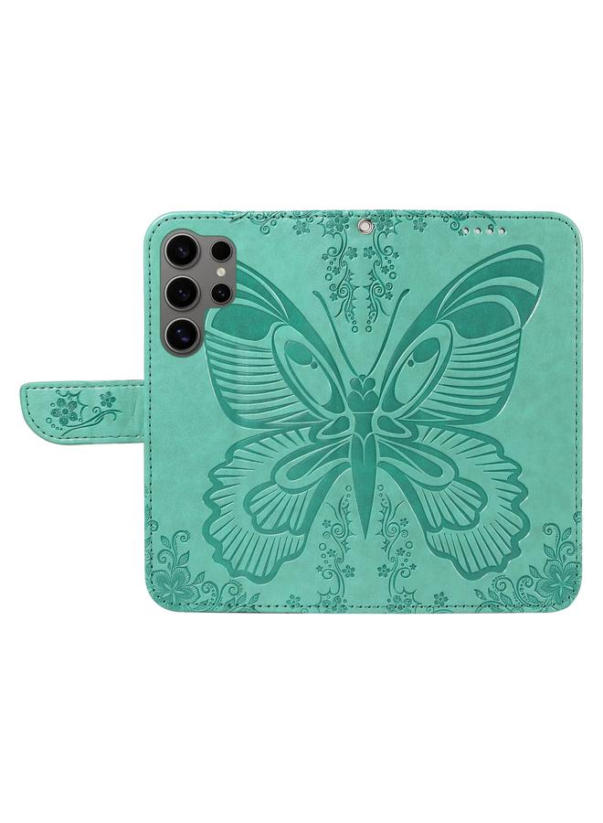 S-TOP Case For Samsung Galaxy S25 Ultra 5G Swallowtail Butterfly Embossed Leather Phone Case - Image 4