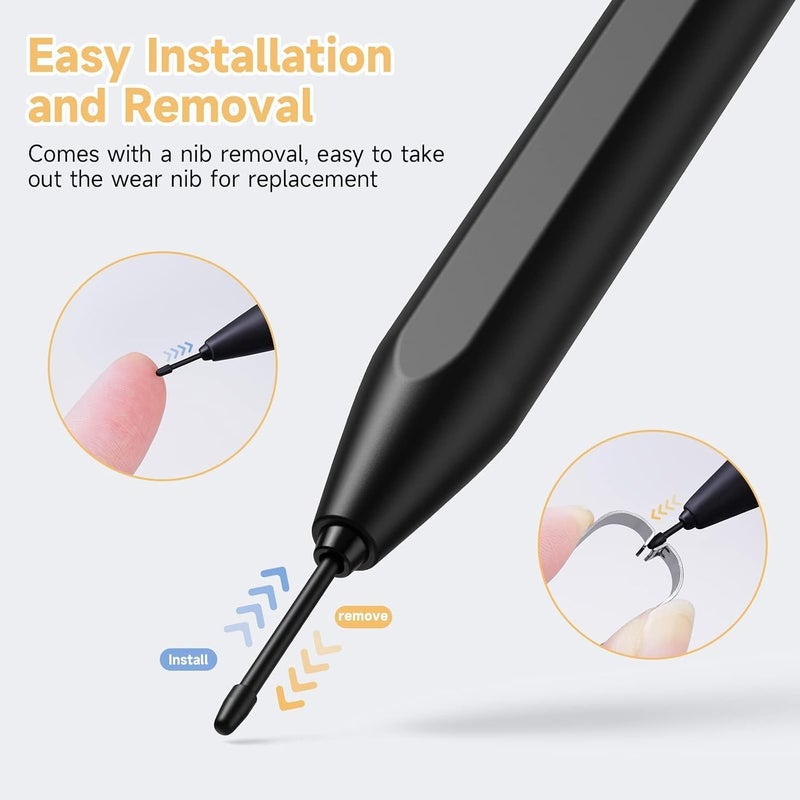 SWIUKPHE (5 Pack) Replacement Marker Stylus Pen Tips for Remarkable 2 - Pressure Sensitivity and Tilt Writing Support, with Nibs Removal Tool, Remarkable 2 Pen Tips (Stylus not Included) - Image 5