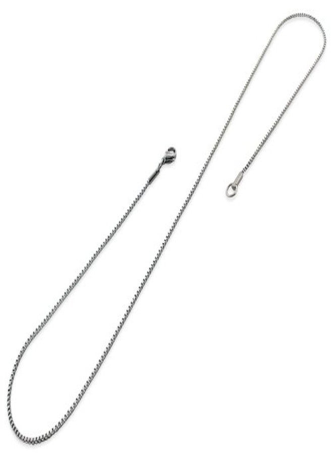 SilverCloseOut Stainless Steel Box Chain Necklace 1.5MM - 30" - Image 2