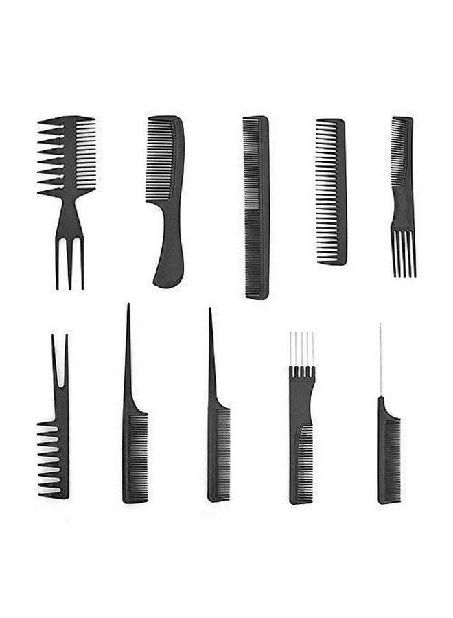 URBANMAC Set Of 10 Pcs Multipurpose Salon Hair Styling (41 * 25) Cm Hairdressing Hairdresser Barber Combs Professional Comb Kit - Image 5