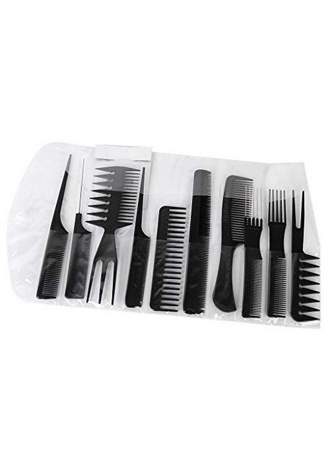 URBANMAC Set Of 10 Pcs Multipurpose Salon Hair Styling (41 * 25) Cm Hairdressing Hairdresser Barber Combs Professional Comb Kit - Image 3