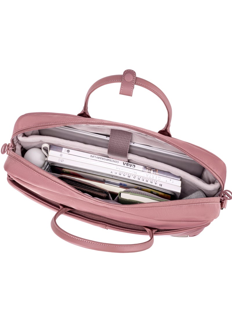 Chantria Premium Lightweight Laptop Bag for Women Water Resistant Multifunctional Hand Bag with Multiple Pockets for Casual/Work/College/ School, CB00772- Nostalgia Rose  - Image 5