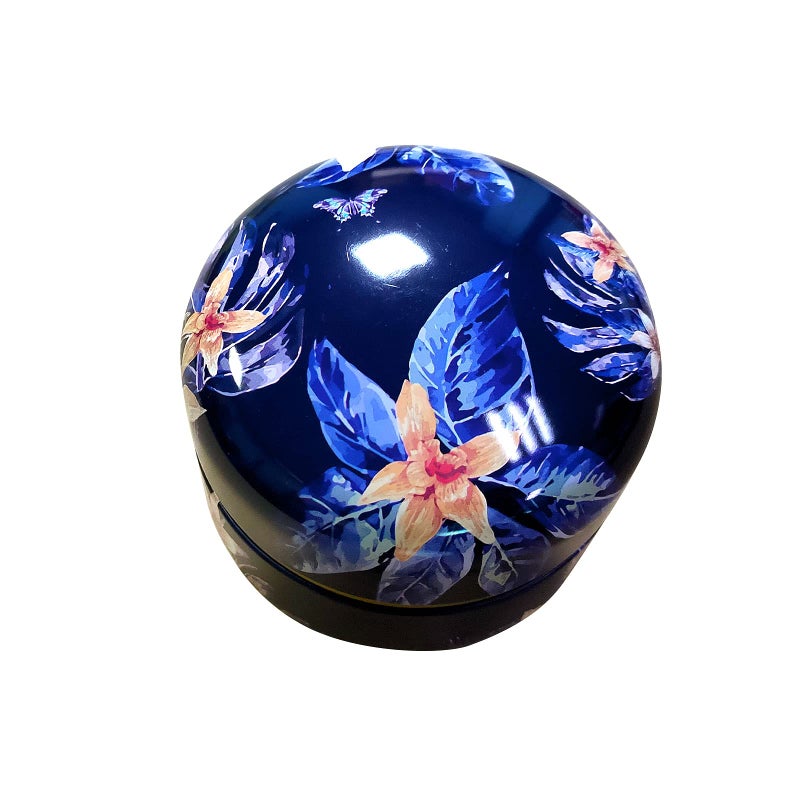 Topwon علبة بودرة توب وون 3.15" مع فوف، خالية من BPA، حاوية فوفات بودرة ناعمة، علبة بودرة جافة فضفاضة للنساء والأطفال، للاستخدام في السفر والمنزل، زهور زرقاء - Image 4