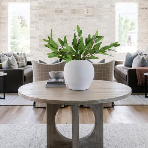 Melorca&Guilla Artificial Plants,3PCS 33" Faux Eucalyptus Stems Green Faux Branches for Vase,Fake Eucalyptus Artificial Eucalyptus Decor for Shop Garden Office Home Décor (3, Eucalyptus) - Image 3