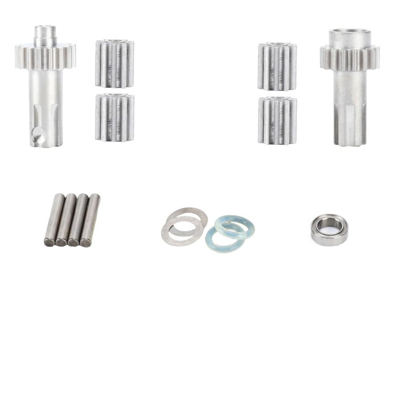 SDSLD Metal Differential Outdrives Set for 110 18 Scale Vehicles Upgrade for Arrma Bigrock Granite Kraton Outcast Senton Vorteks Infraction Typhon Vendetta AR310775 ARAC3999 Silver - Image 4