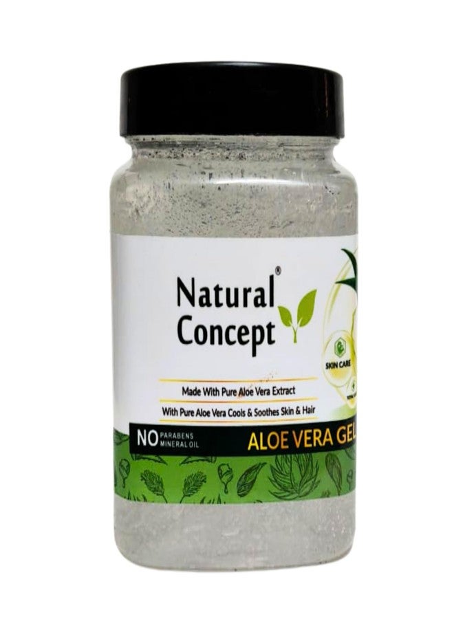 Natural Concept Aloevera Gel for Face Hair Skin 500gm | Non Toxic Organic Aloevera Extracted White Gel | Removes Pimples, Instant Glow, Removes Excess Oil, Non Sticky | Pack of 2 - Image 1
