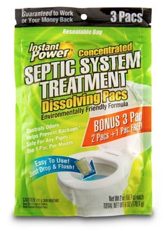 Instant Power Septic System Treatment Dissolving Pacs 