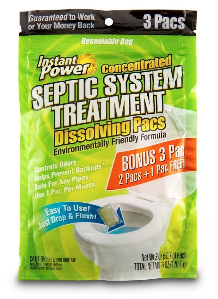 Instant Power Septic System Treatment Dissolving Pacs 